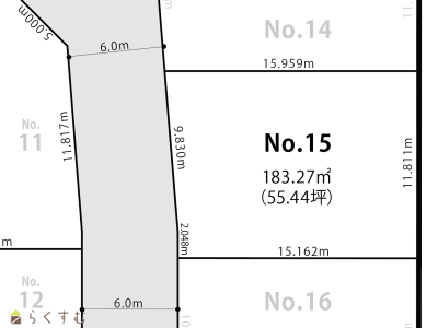 三和町分譲地（柏崎エコタウン）№15